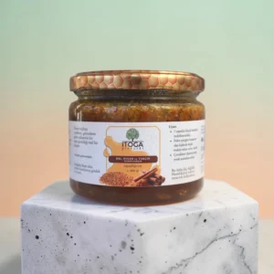 İTOGA Çiftliği bal polen tarçın içeren karışım 300 g doğal bal bazlı karışım