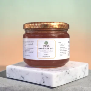 İTOGA Çiftliği ham çiçek balı 300 g Kuzey Ege doğal bal