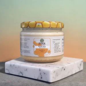 İTOGA Çiftliği krem bal 300 g – doğal kristalize edilmiş beyaz bal kavanozu