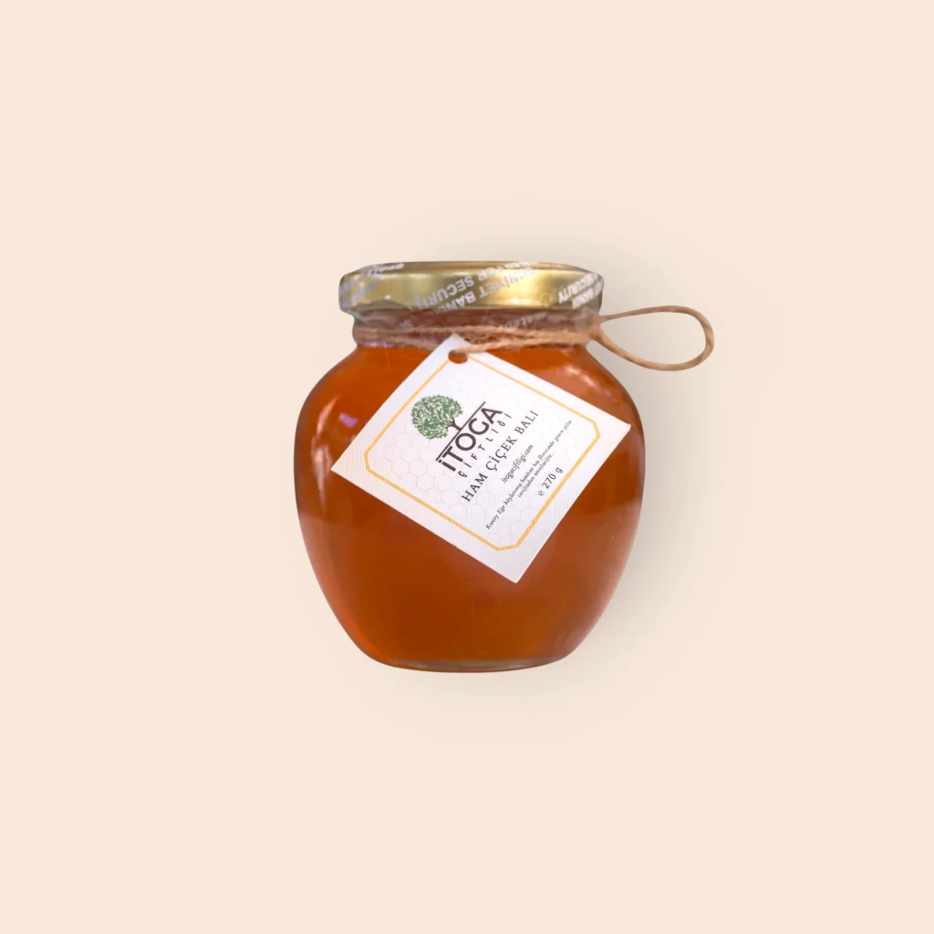 İTOGA Çiftliği ham çiçek balı 270 g Kuzey Ege doğal bal